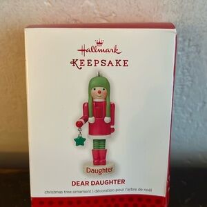 Hallmark keepsake ornament, dear daughter
